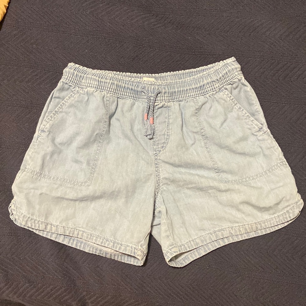 Girls youth XL Gap for kids chambray denim shorts